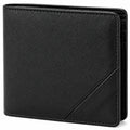 Herren Geldbörse 12 x 9.5 x 2 cm in Lederoptik Dunkelblau für Karten und Geldscheine - Klappdesign