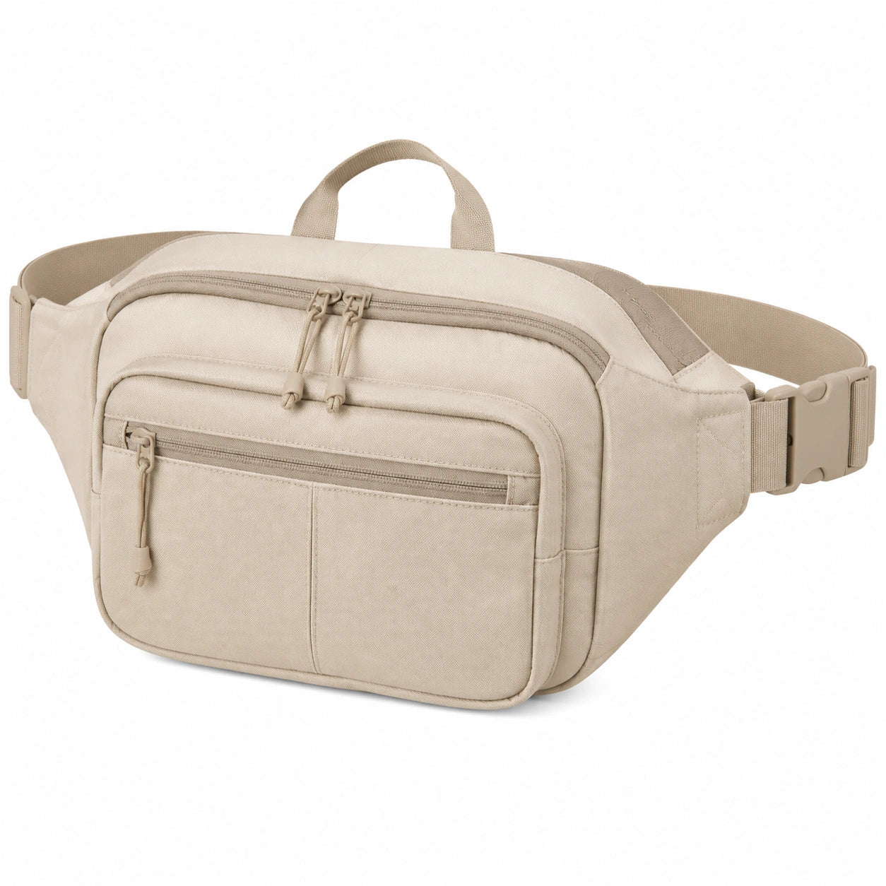 Gürteltasche 2 L aus Textil in Khaki mit Reißverschluss für Alltag und Outdoor