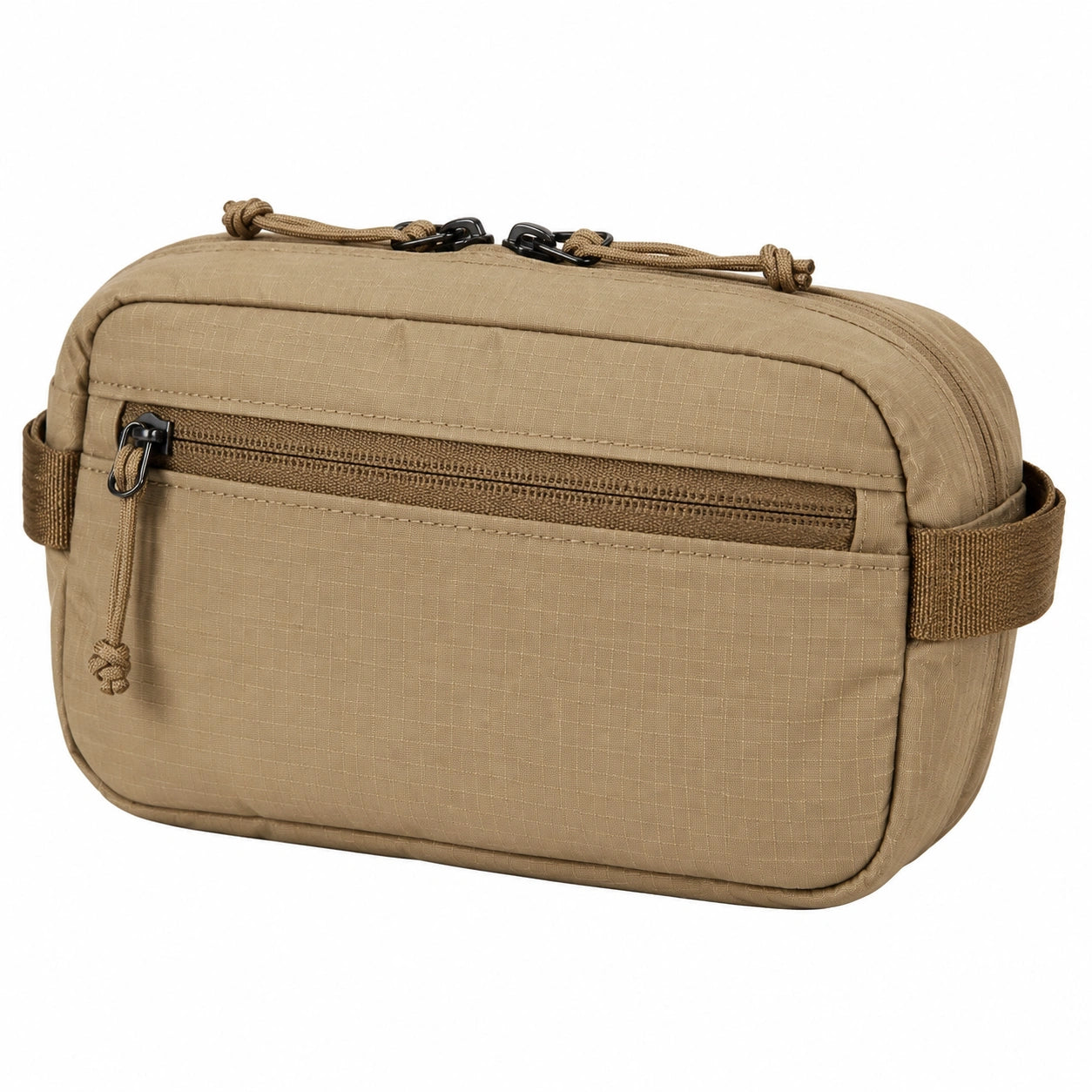 Gürteltasche Einheitsgröße aus Textil in Creme mit verstellbarem Gurt und Reißverschlussfächern