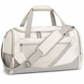Sporttasche 50 x 25 x 30 cm aus Polyester Beige Olivgrün mit Schultergurt und Taschen