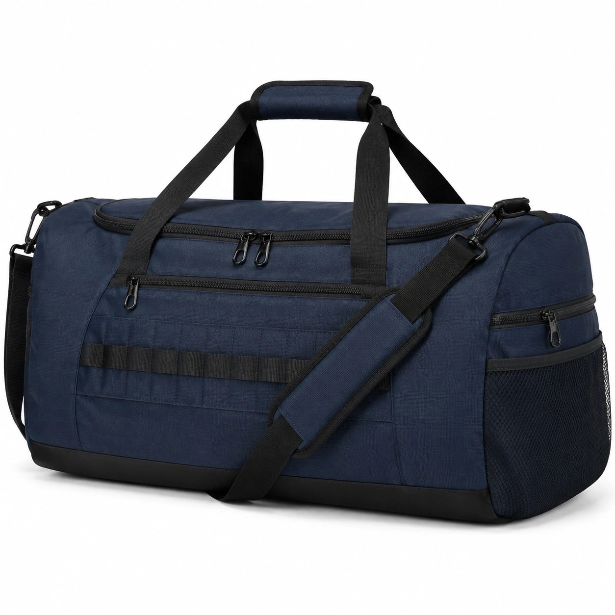 Sporttasche 50 x 25 x 28 cm aus Polyester in Salbeigrün mit Schultergurt und Fächern