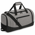 Reisetasche 45 x 23 x 28 cm aus Textil in Beige Braun mit Schultergurt und Reißverschluss