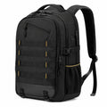 Rucksack 30 x 16 x 43 cm aus Polyester in Dunkelblau Braun für Alltag mit mehreren Fächern