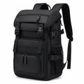 Rucksack 45 x 30 x 18 cm aus Kunstleder Schwarz für Büro und Reisen