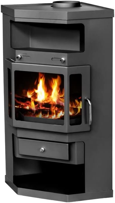 VICTORIA-05 Ltd. Kaminofen, 9.0 kW, Grau, 05 EEK A Eck- - 05 Panama