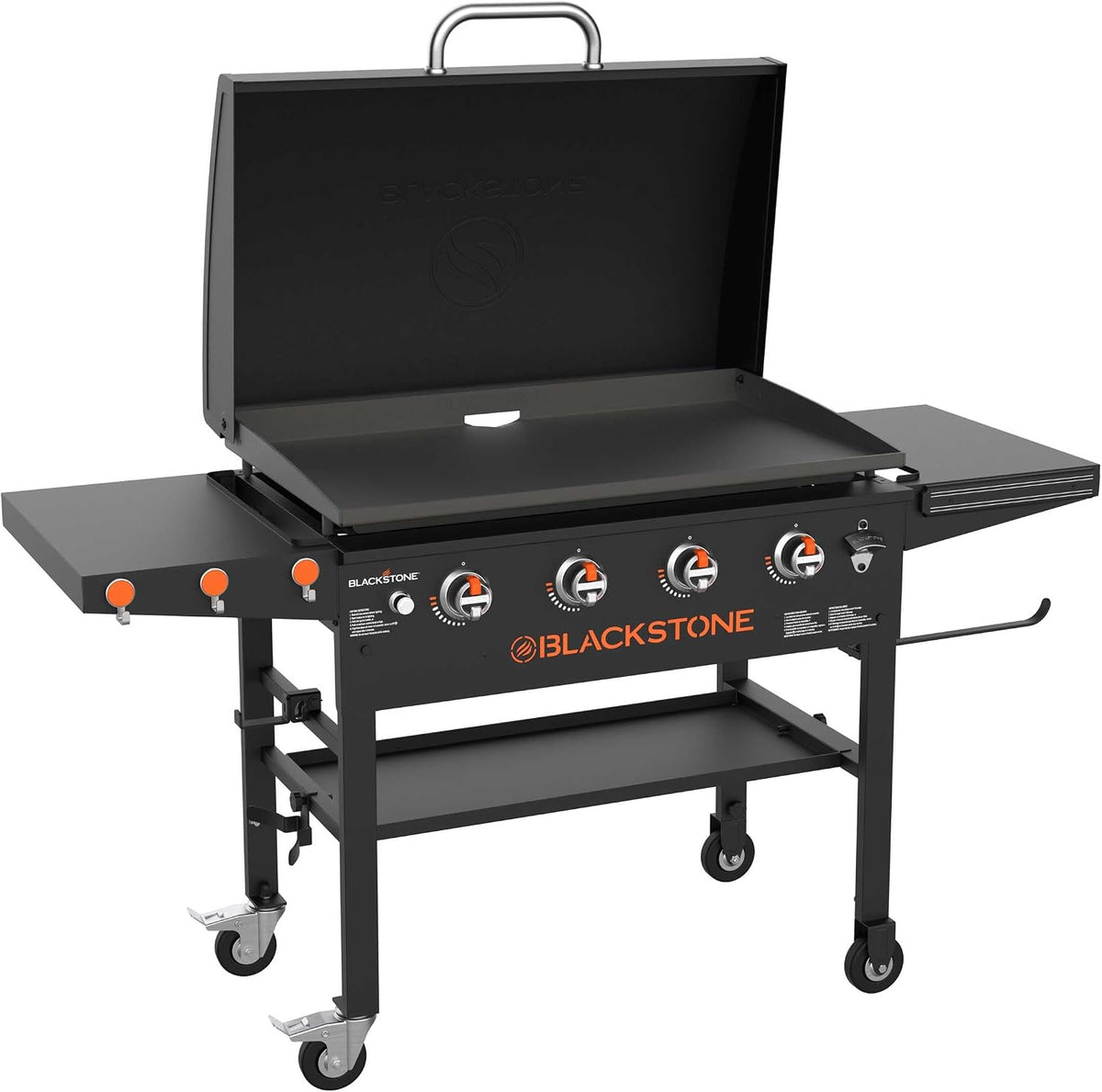 Blackstone Kochfeld, 164x71x104 cm, Schwarz, 36' Griddle Grillstation mit 4 Brennern inkl. Deckel