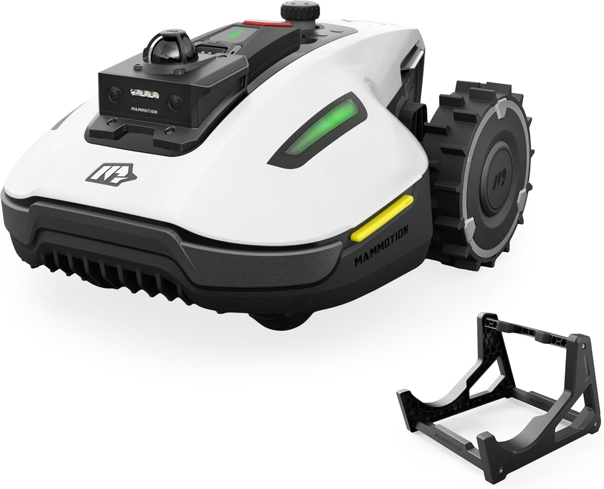 Mammotion Mähroboter, 800 m, Weiß/Schwarz, YUKA mini 2 800 LiDAR ohne Begrenzungskabel mit, für ², 360°LiDAR + Dual Kamera AI Vision