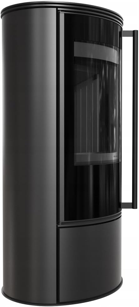 kratki Kaminofen, 5,5 kw, Schwarz, aus Stahl ERIK fi 150 Satz Stahlofen, Schwedenofen BImSchV Stufe 2