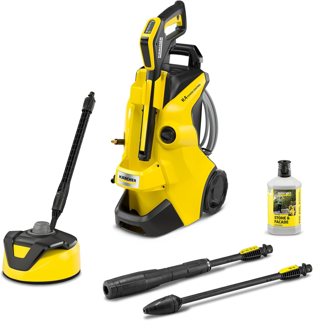 Karcher Hochdruckreiniger, 130 bar, Gelb/Schwarz, Kärcher K 4 Power Control Flex Home, Druck: max., PremiumFlex-Schlauch