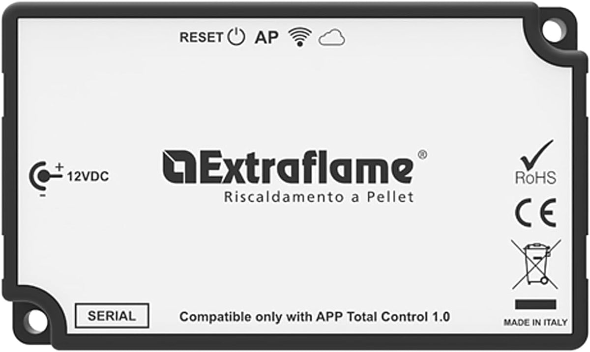 La Nordica Kaminofen, Weiß/Schwarz, extraflame weißes wifi-modul für holzofen 9278442