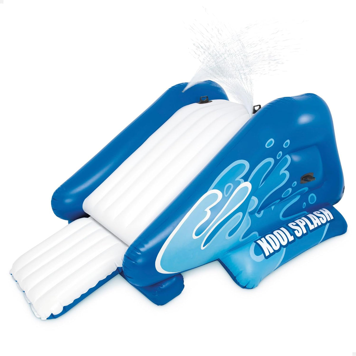 Intex Planschbecken, 333 x 206 x 117 cm, Blau/Weiß, 58849NP, aufblasbare Rutsche Kool Splash, Vinyl, mehrfarbig
