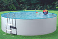 arcana pool system GmbH Eingelassene Schwimmbecken, 300 x 90 cm, Grau/Blau, My Rundbecken- set Splash Ø mit Sandfilteranlage