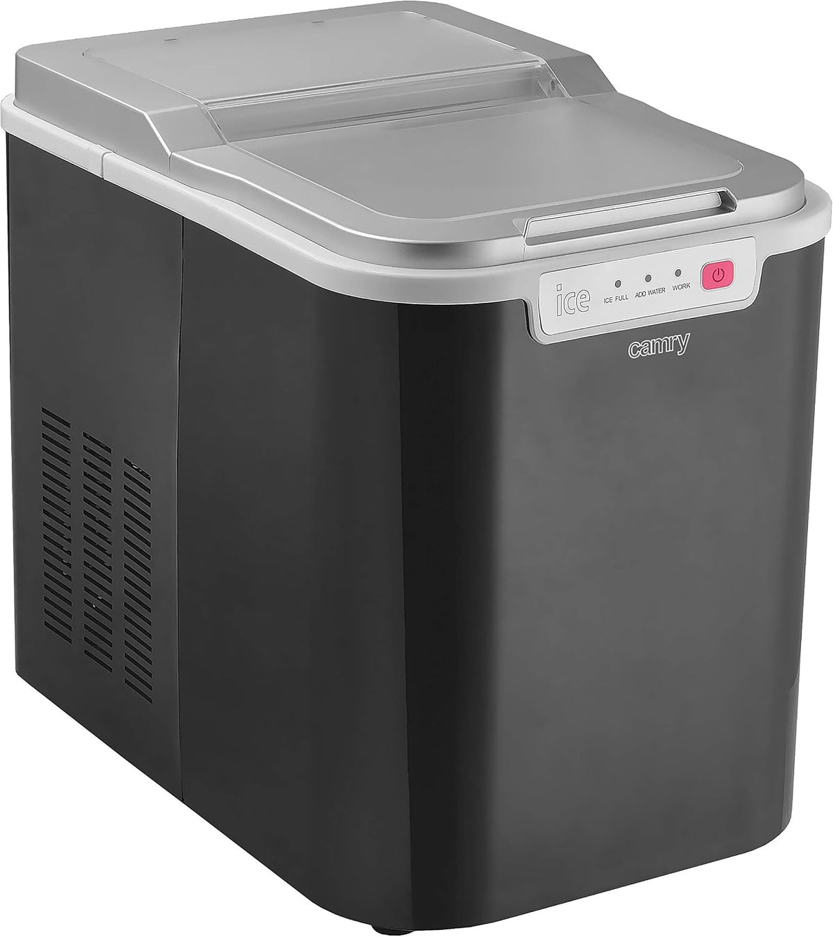CAMRY Gefrierschrank, Schwarz/Grau, Adler Eiswürfelbereiter CR 8073, schwarz, grau