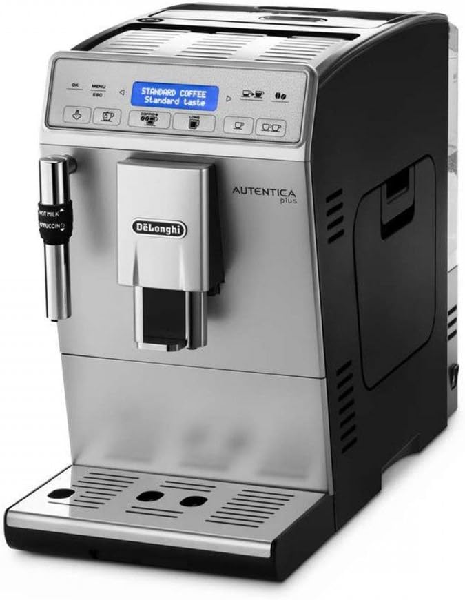 De'Longhi Kaffeevollautomat, 1450 W, 1,4 l, Silber/Schwarz, Autentica Plus ETAM 29.620.SB (, Dampfdüse)