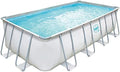 BSHOP Stahlrahmenpool, 1,32 m, Weiß/Grau, Oberer Pool Swing Elite Frame rechteckig 5, 49 x 2, 74 h