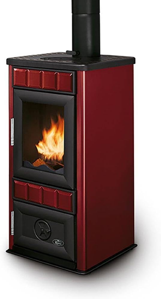 Kaminofen, 8,69 kW, rot/schwarz, Royal by Palazzetti Modell King S