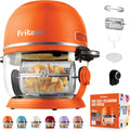 Fritaire Heissluftfritteuse, 4,8 l, metall, Borosilikatglas glas, kunststoff BPA-frei, Orange