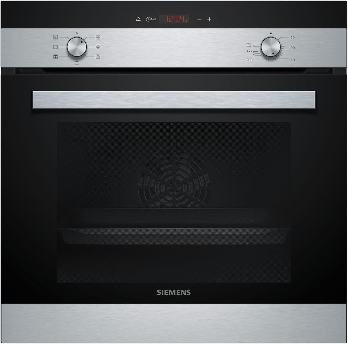 SIEMENS Backofen, Schwarz/Silber, HB113FBS1 iQ100 Einbau-Elektro- / Edelstahl / A /