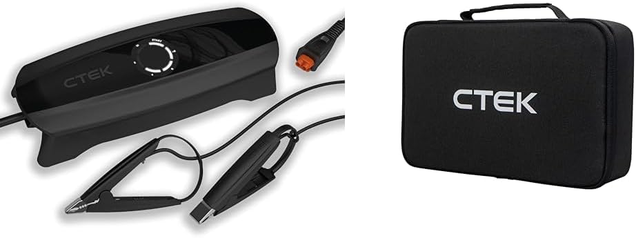 CTEK Ladegeräte, 12 V, Schwarz, CS ONE, Batterieladegerät, mit Adaptive Ladung, Rekonditionierungsmodus Und Polaritätsfreie Klemmen & CS