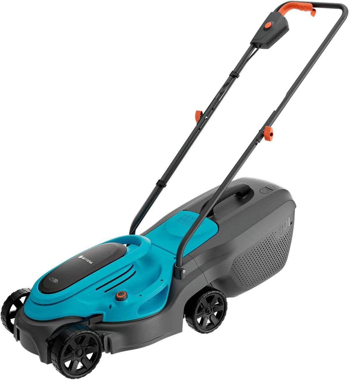 Gardena Rasenmäher, 32 cm, 200 m, 18 V, Blau/Schwarz/Grau, EasyMax 32/ Ready-to-Use Set Akku-, Schnittbreite, leicht und wendig