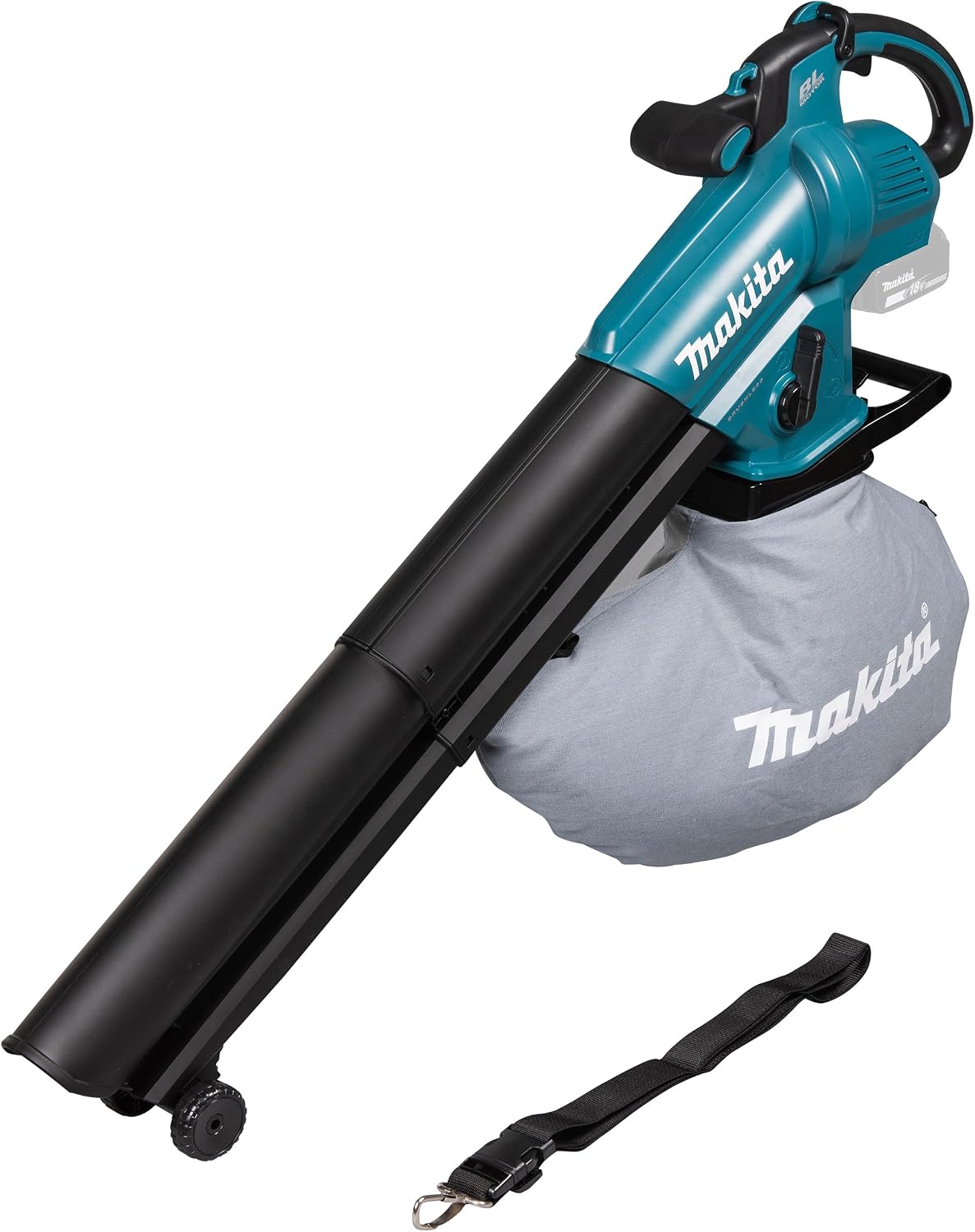 Makita Laubbläser, 18 V, Schwarz/Blau/Grau, DUB187Z Akku- /Sauger (ohne Akku, ohne Ladegerät)