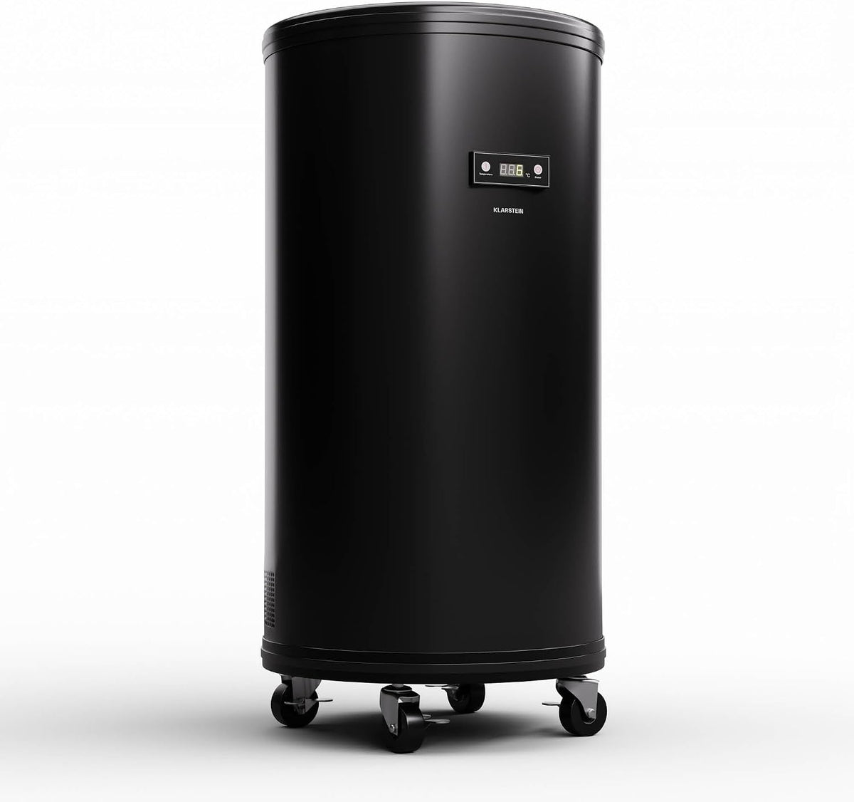 Klarstein Weinkühlschrank, 70 L, Schwarz, Beersafe L Kühlschrank mit LED Display, Edelstahl-Kühlschrank für Zimmer