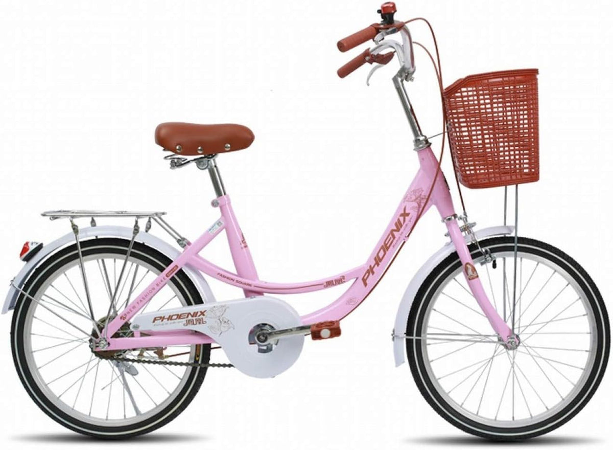 MU Fahrrad, 26 Zoll, Rosa/Braun/Weiß, Bike, Weibliche 24/ -Leicht Mobilität Männlich Gewöhnliche, Rosa, 20 Inches
