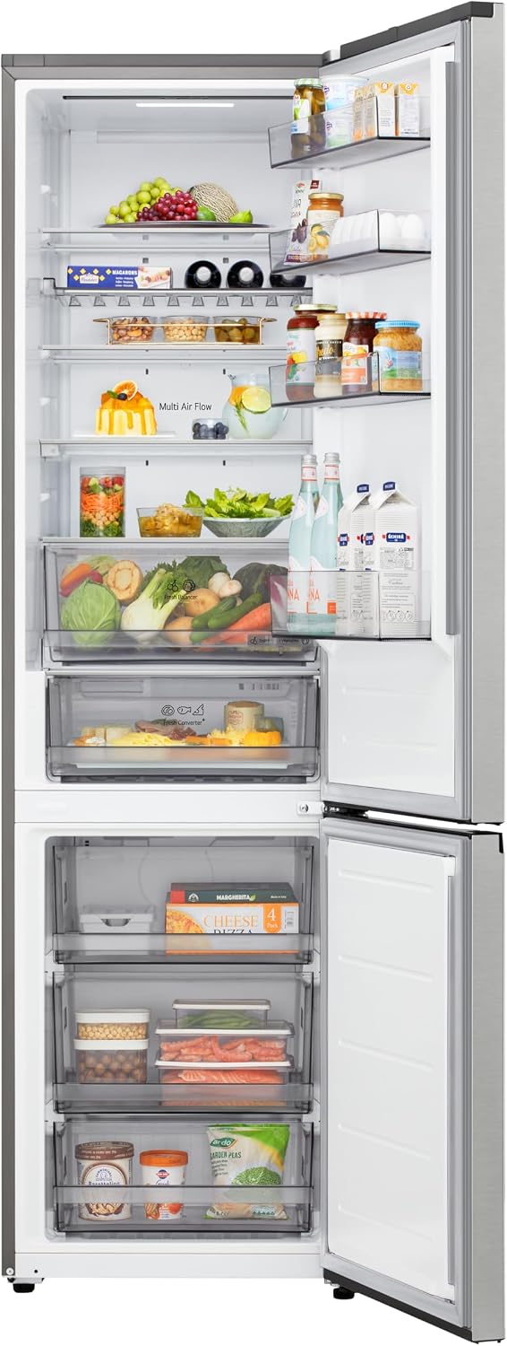 LG Kühl-Gefrierkombination, 2030 mm, 375 L, Silber, GBBS322CPY Fit&Max Kühl-/Gefrierkombination, vollintegrierbar