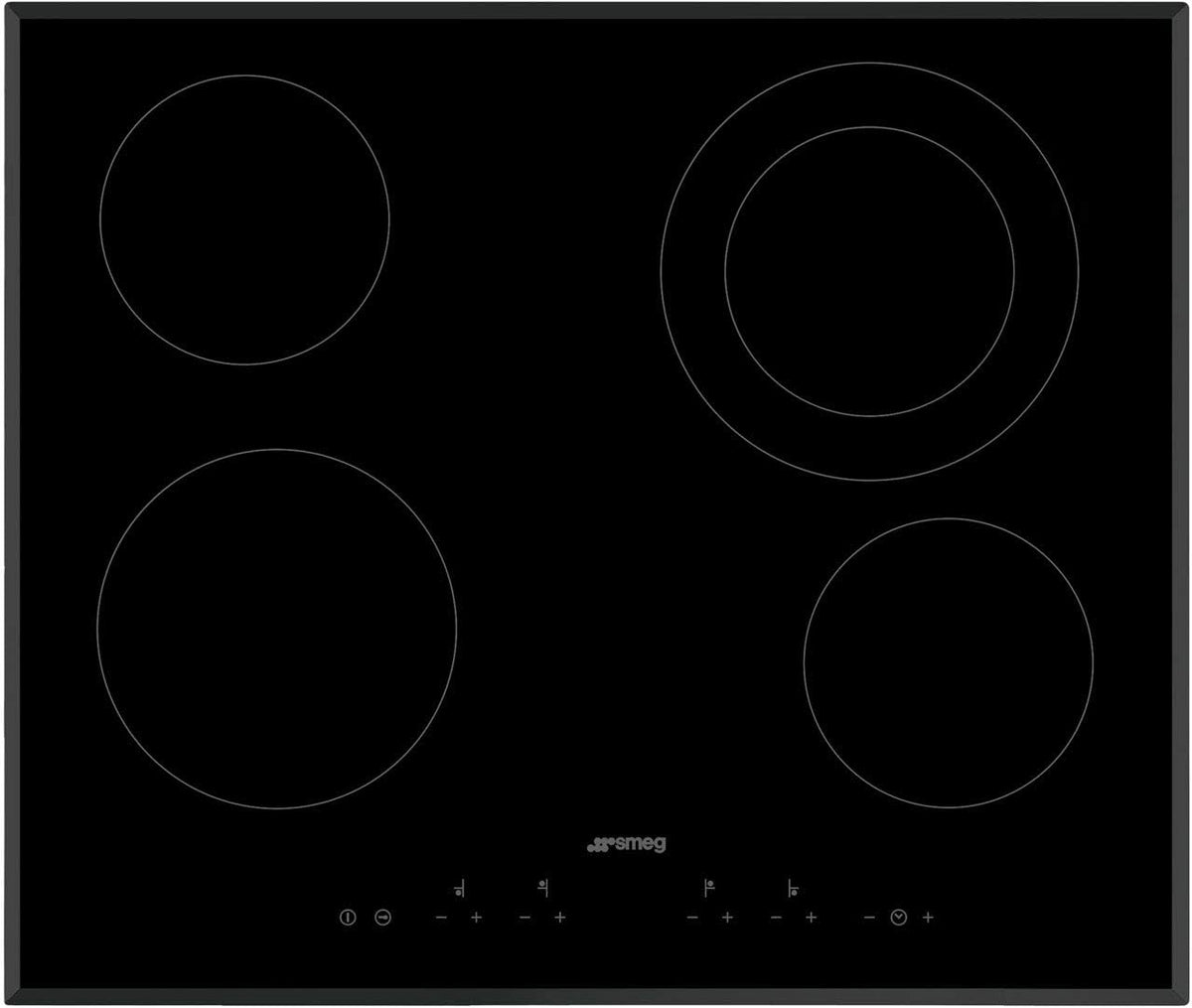 Smeg Kochfeld, Schwarz, Universal Glaskeramik