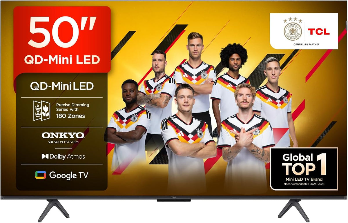 ## QLED 4K Q60C 50 Zoll Fernseher (GQ50Q60CAUXZG, Deutsches Modell), Quantum-Technologie, Quantum HDR, AirSlim Design, Smart TV [2023], 50 Zoll