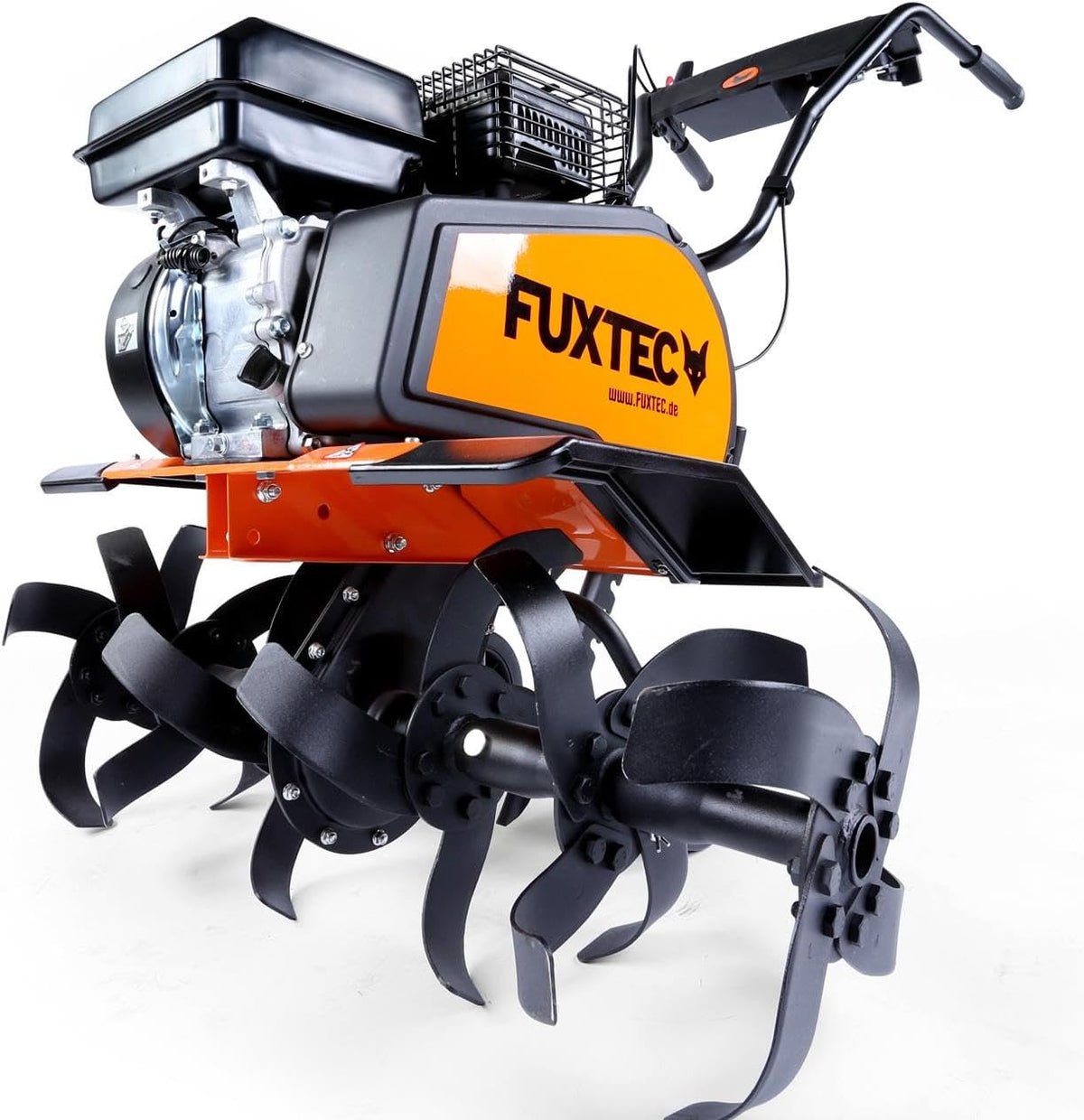 Fuxtec Motorhacken, 85 cm, orange/schwarz, Benzin Gartenfräse FX-AF1212 Motorhacke Ackerfräse, mit 212cc Hubraum und bis zu Arbeitsbreite - Test
