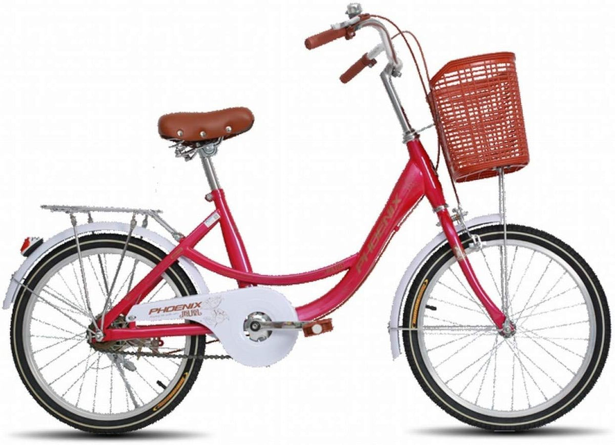 MU Fahrrad, 26 Zoll, Rot/Braun/Weiß, Bike, Weibliche 24/ -Leicht Mobilität Männlich Gewöhnliche, 24 Inches