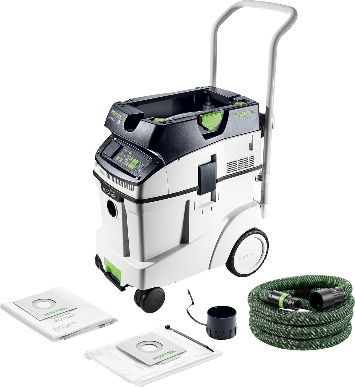 Festool Elektrowerkzeug, Schwarz/Weiß/Grün, Absaugmobil CLEANTEC CTM 48 Ei AC